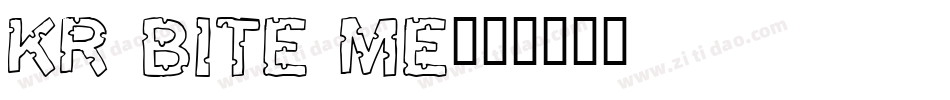 KR Bite Me字体转换